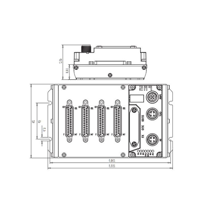 Modbus-RTU protocol、IP20、64DI/DO adaptive configuration、PNP、D-Sub interface、Remote module、009M93